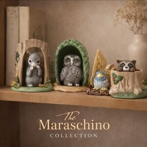 Franklin Mint Woodland Surprises Porcelain Figurines MCM | Set of 4